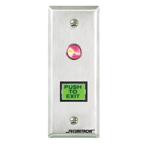 Securitron PB4L-2 Push Button Momentary DP Single Gang Green Illuminated Halo for sale online 